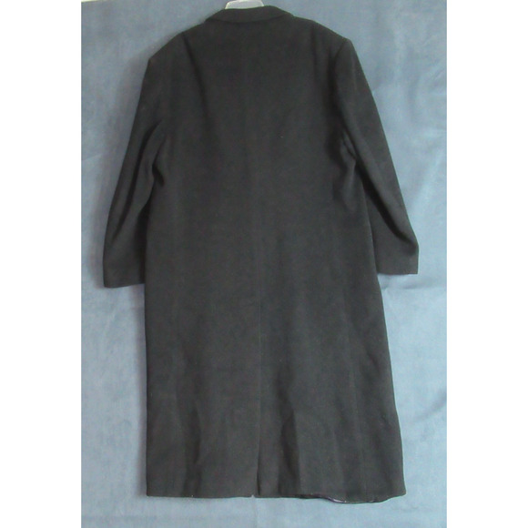 Vintage Andrew Fezza Overcoat Mens Size 44R Gray Wool Blend Old Money Lux Italy - Picture 2 of 7